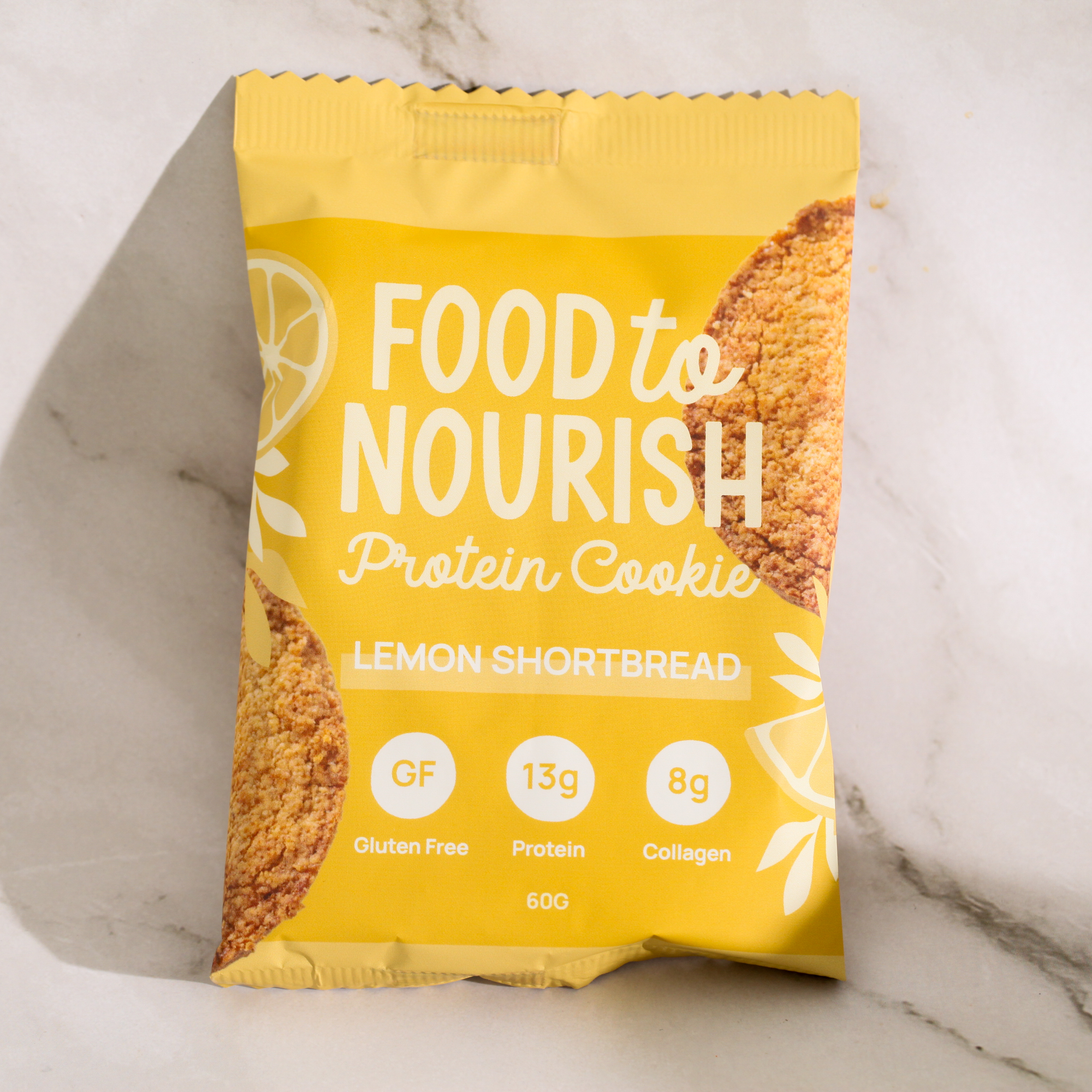 Protein Cookie Lemon Shortbread - Food to Nourish